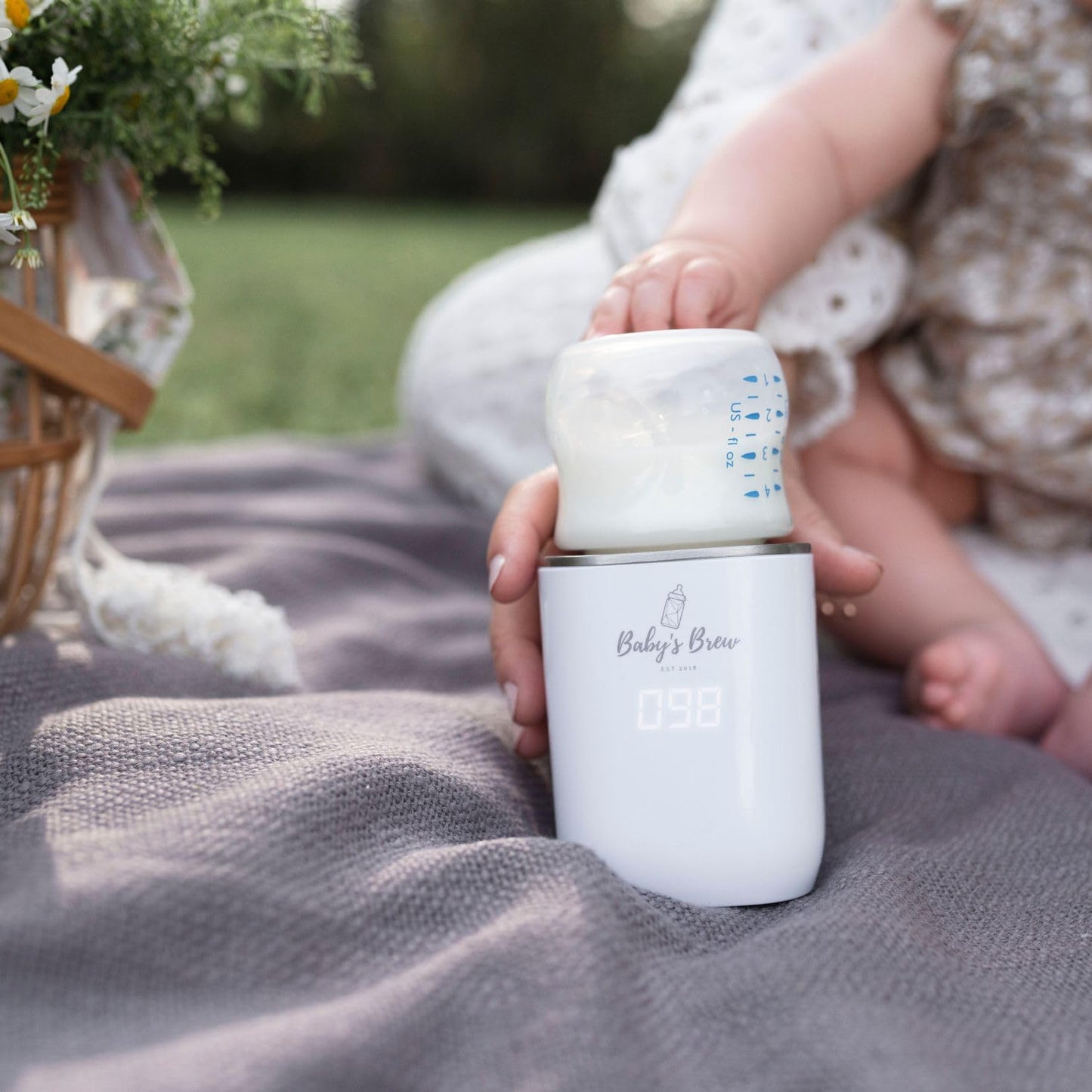 Baby’s Brew 3.0 Portable Bottle Warmer Adapter Set, Breastmilk, Formula & Water Warmer, Smart Sensor Technology, Leak-Proof, Travel-Friendly, BPA-Free, | Single Warmer with 4 Adapters