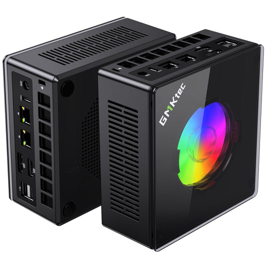 GMKtec Gaming PC, K11 AMD Ryzen 9 8945HS(8C/16T, Up to 5.2GHz), 32GB DDR5 RAM 1TB Mini PC Desktop Computer, Oculink, Dual NIC 2.5GbE LAN, HDMI/DisplayPort/USB4*2