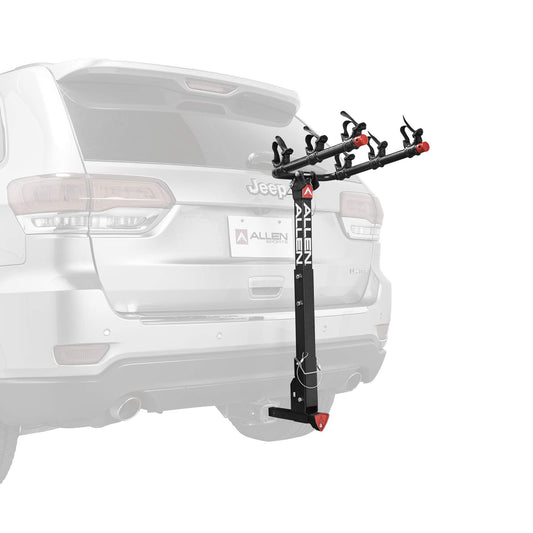 Allen Sports Deluxe Locking Quick Release 3-Bike Carrier for 2 in. & 1 4 in. Hitch, Model 532QR, Black