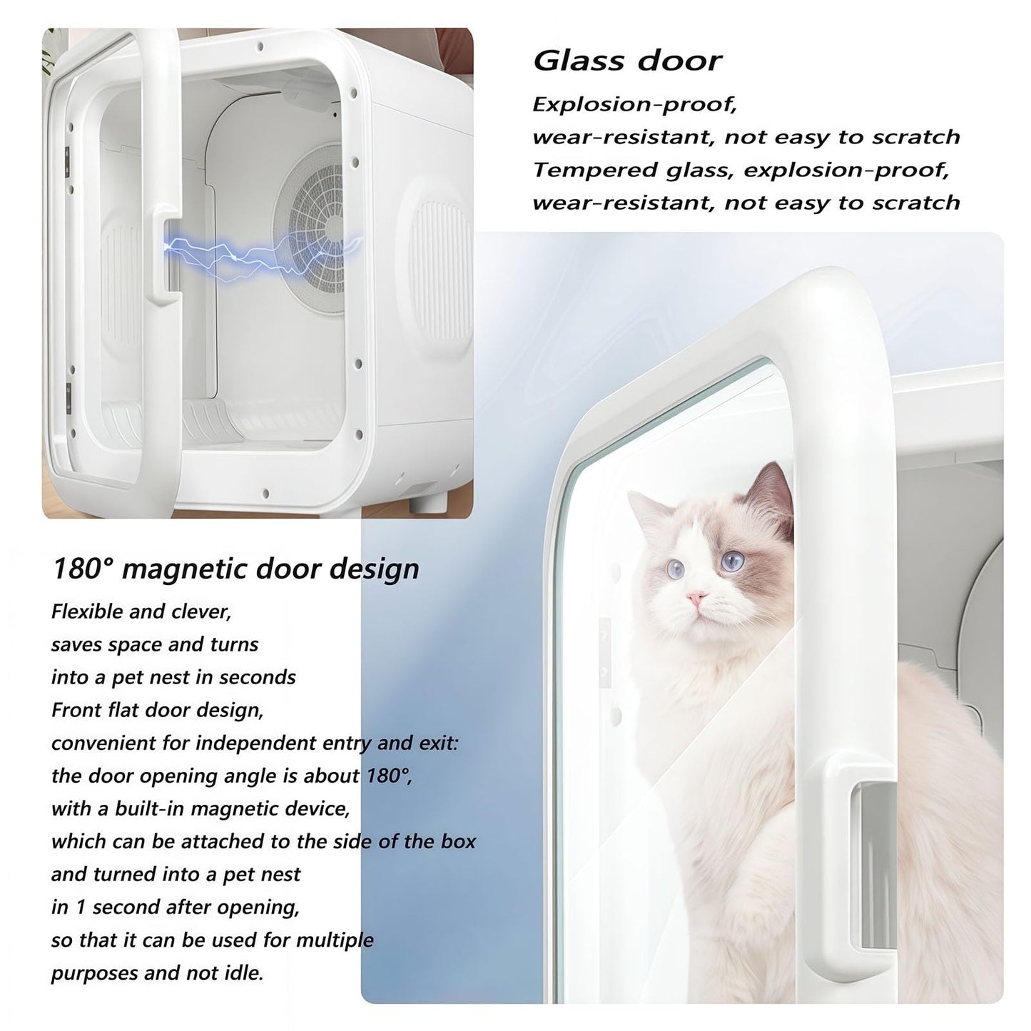 WENMEE Ultimate Pet Dryer Box-Ultra Quiet, Smart Temperature Control, 360° Efficient for Dogs and Cats