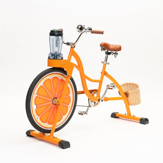 Beach Party Blender Bike - Stationary Smoothie Blender & Juicer Smoothie Bike/customized Cheap juicer blender bike Stationary bike (Orange)