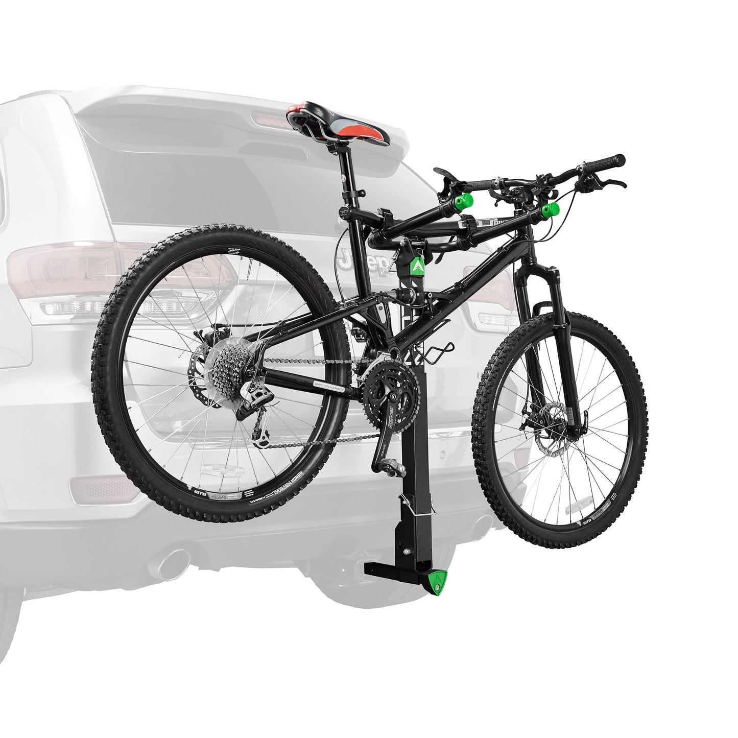 Allen Sports Deluxe Locking Quick Release 2-Bike Carrier for 2 in. and 1 1/4 in. Hitch, Model ZN522Q, Black