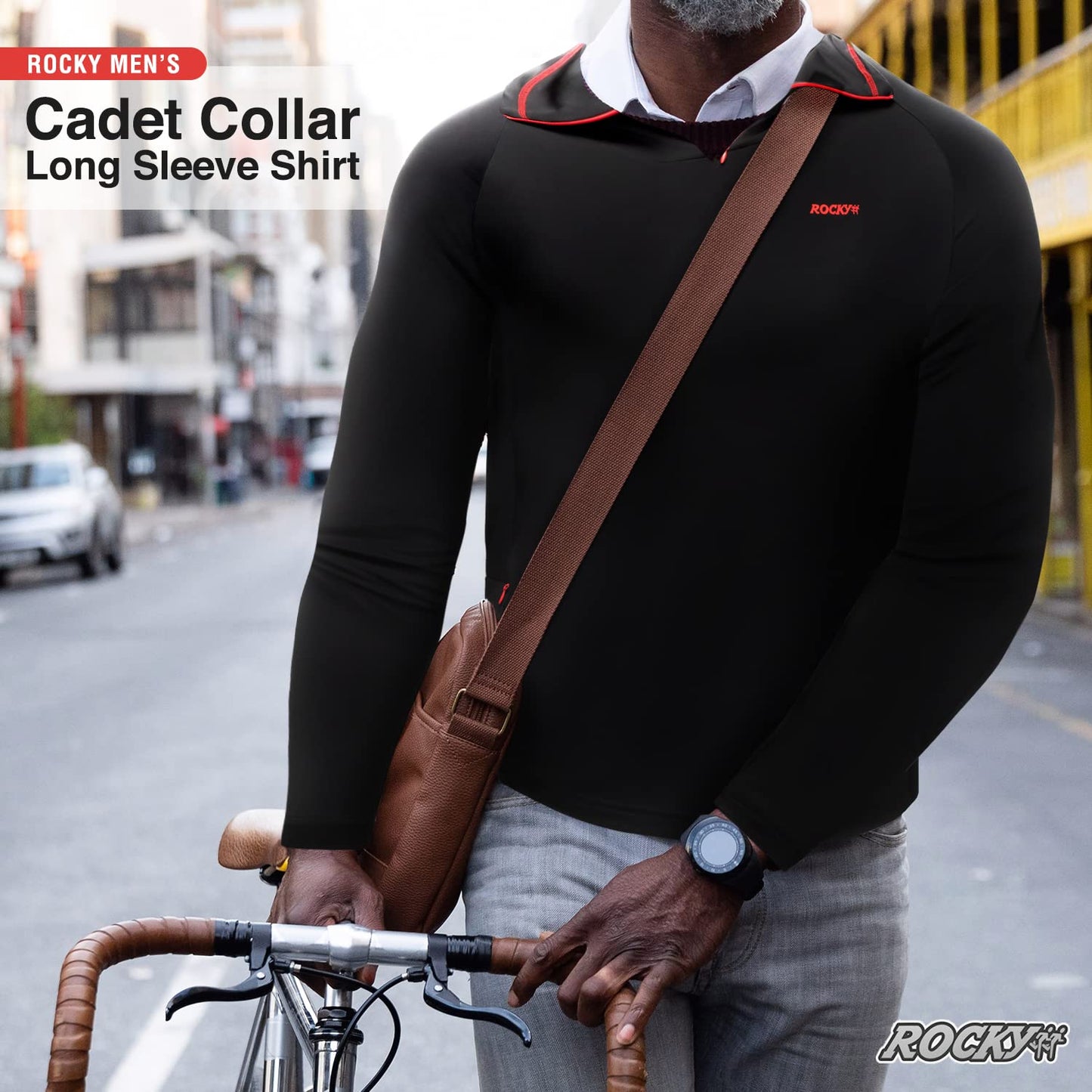 1/4 Zip Pullover - Men's Cadet Collar Comfy Thermal Long Sleeve Shirt - Turtleneck to V-Neck Convertible (Mock Neck - White - XX-Large)