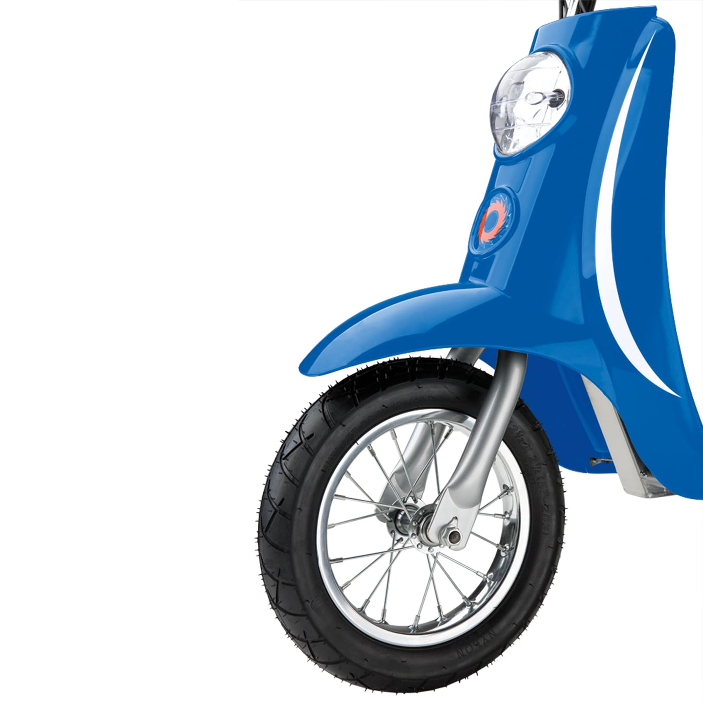 Razor Pocket Mod Miniature Euro 24V Electric Kids Ride on Retro Moped Scooter, Speeds Up to 15 Mph and 10 Mile Range, Ages 13+, Blue
