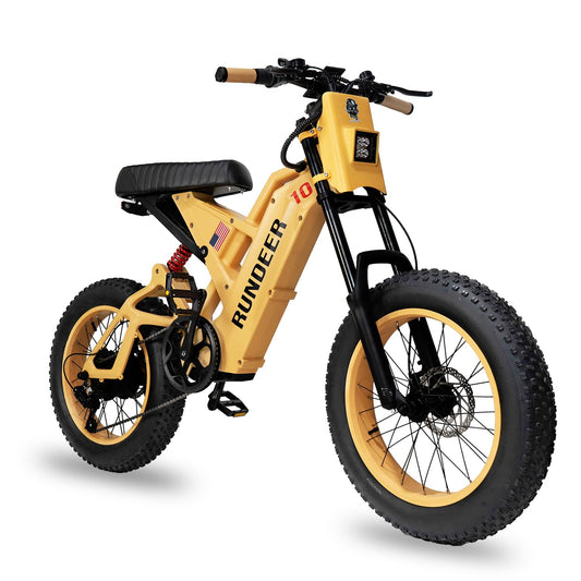 RUNDEER Electric Bike for Adults UL 2849 Certified, Load 400 lbs, BAFANG1200W Invisible Motor, UL2271 Certified 1200WH Battery, 20''x 4.0 Fat Tire Off-Road Electric Bicycle, Dual Hydraulic Disc System