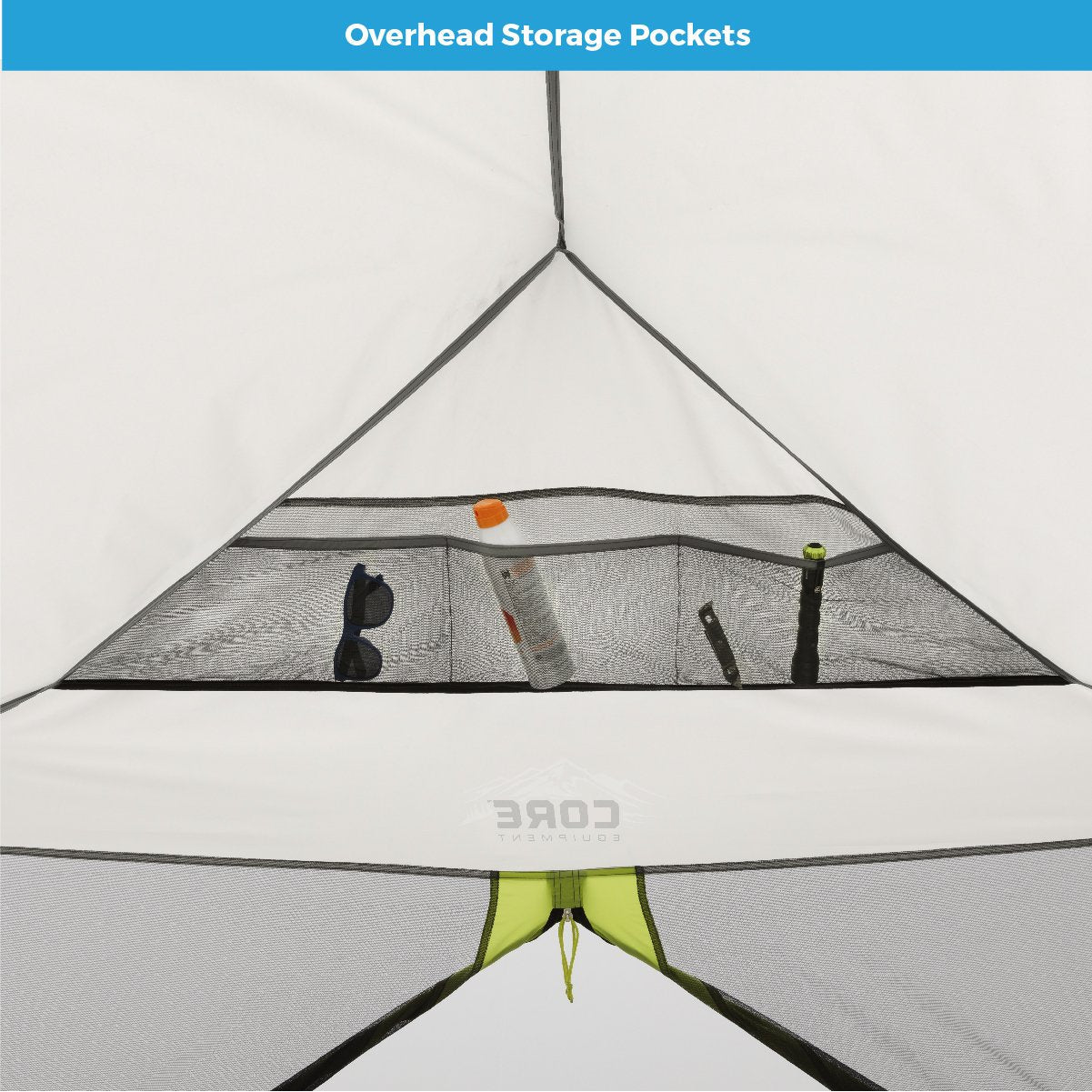 CORE 12'x10' Instant Screen House | Folding and Portable Large Pop Up Canopy Shelter with Included Carry Bag | Perfect for Family Camping, Outdoor, Picnic, Backyards, BBQ, Tailgate, Patio and Party