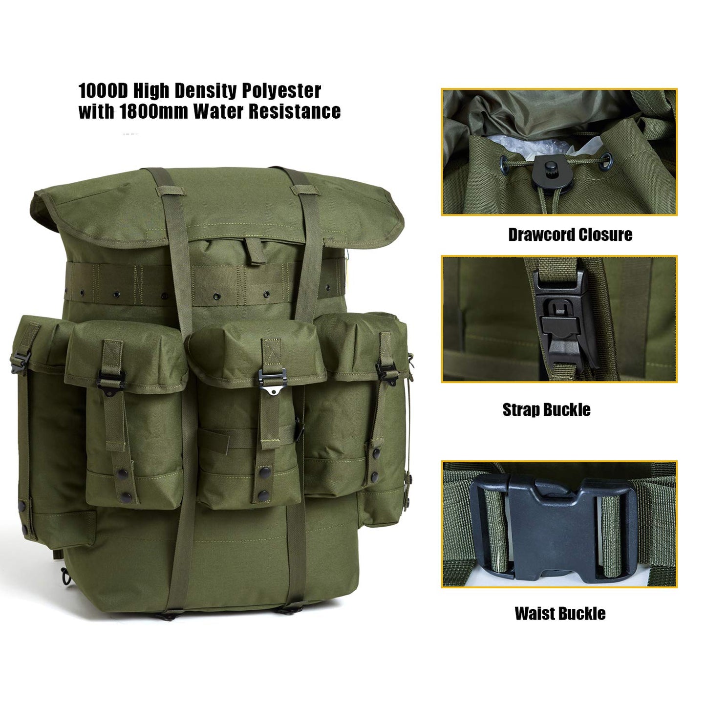 MT Military Alice Pack Army Survival Combat ALICE Rucksack Backpack