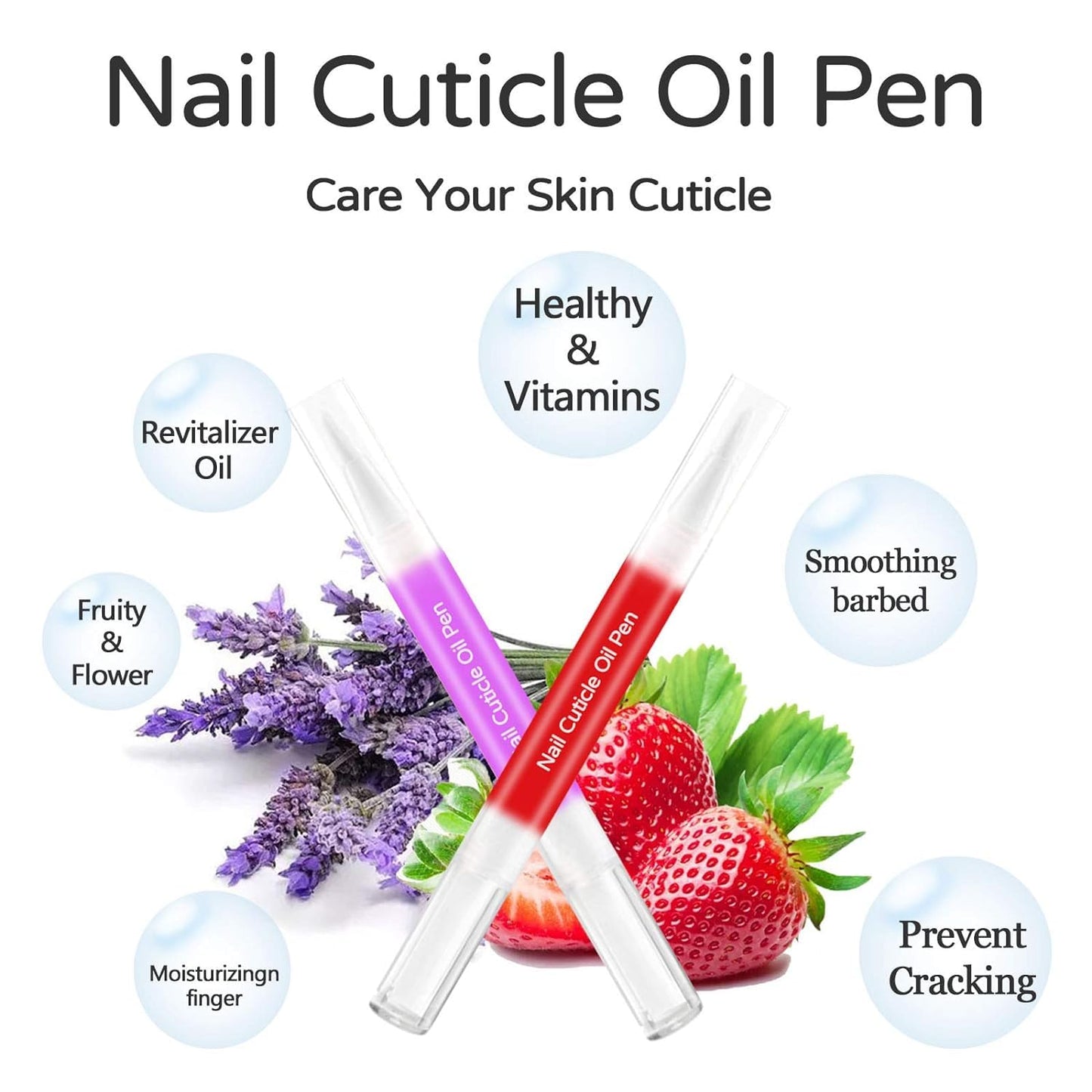 AIJIMEI 12pcs Nail Cuticle Oil Pen Gel Nail Oil Pen Nourishment Polish With Vitamins Moisturized Gel Repair Care Cuticle Oils