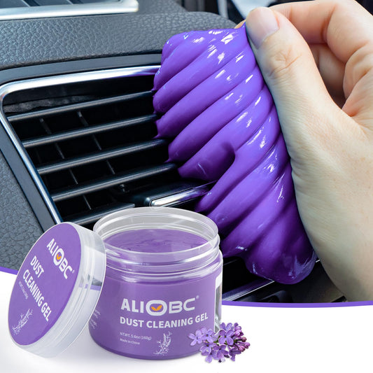 ALIOBC Car Cleaning Gel, Keyboard Cleaner Cleaning Putty for Car Interior Car Slime Cleaner Dust Cleaning Gel Car Putty for Cleaning Car Gel Cleaner Purple NT.WT.: 5.6 oz (160 g)