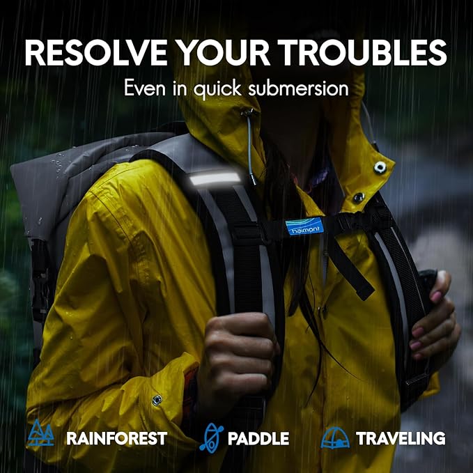 Haimont Waterproof Backpack Dry Bag Floating Roll Top Dry Sack Durable Backpack for Kayaking, Surfing, Rafting, Fishing, 30L