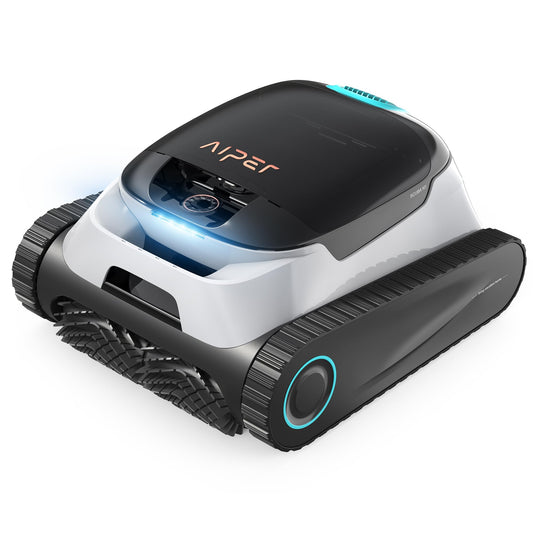 AIPER Scuba N1 Cordless Robotic Pool Cleaner, Wall & Waterline & Floor Cleaning, Smart Navigation, Superior Mobility, Four Cleaning Modes for Inground Pools up to 1600 sq.ft (Renewed)
