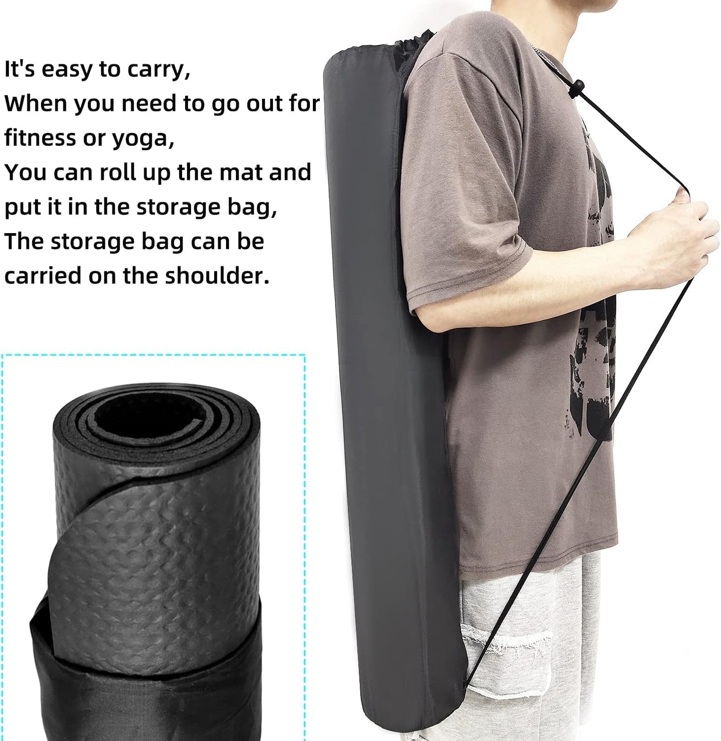 Protective Treadmill & Stationary Bike Mat - Waterproof, Suitable for Hardwood & Carpet, Ideal for Exercise & Jump Rope Use (Large - 75" X 32")