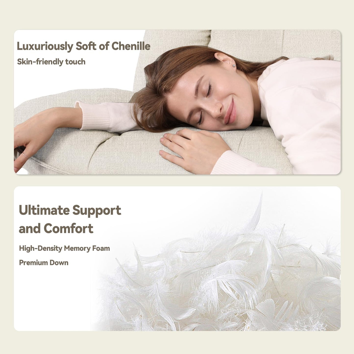 Oversized Power Swivel Rocker Recliner Chair - USB Port, Recliner Chairs for Adults, Reclining with Phone Holder, Hidden Storage, Designed for Effortless Movie Nights & Relaxation (White)