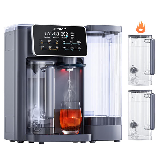 JIMMY R9 Reverse Osmosis System Countertop Water Filter - 7 Stage Purification with Remineralization & UV, Portable Water Purifier Countertop,3s Instant Heat(7 Temps),3:1 Pure to Drain,No Installation