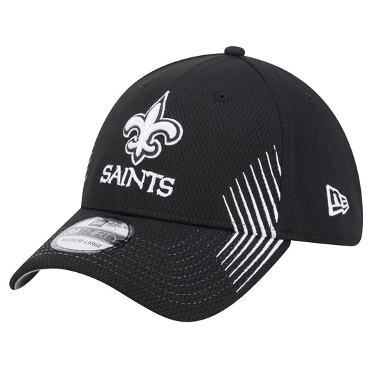 New Era Men's Black New Orleans Saints Active 39THIRTY Flex Hat