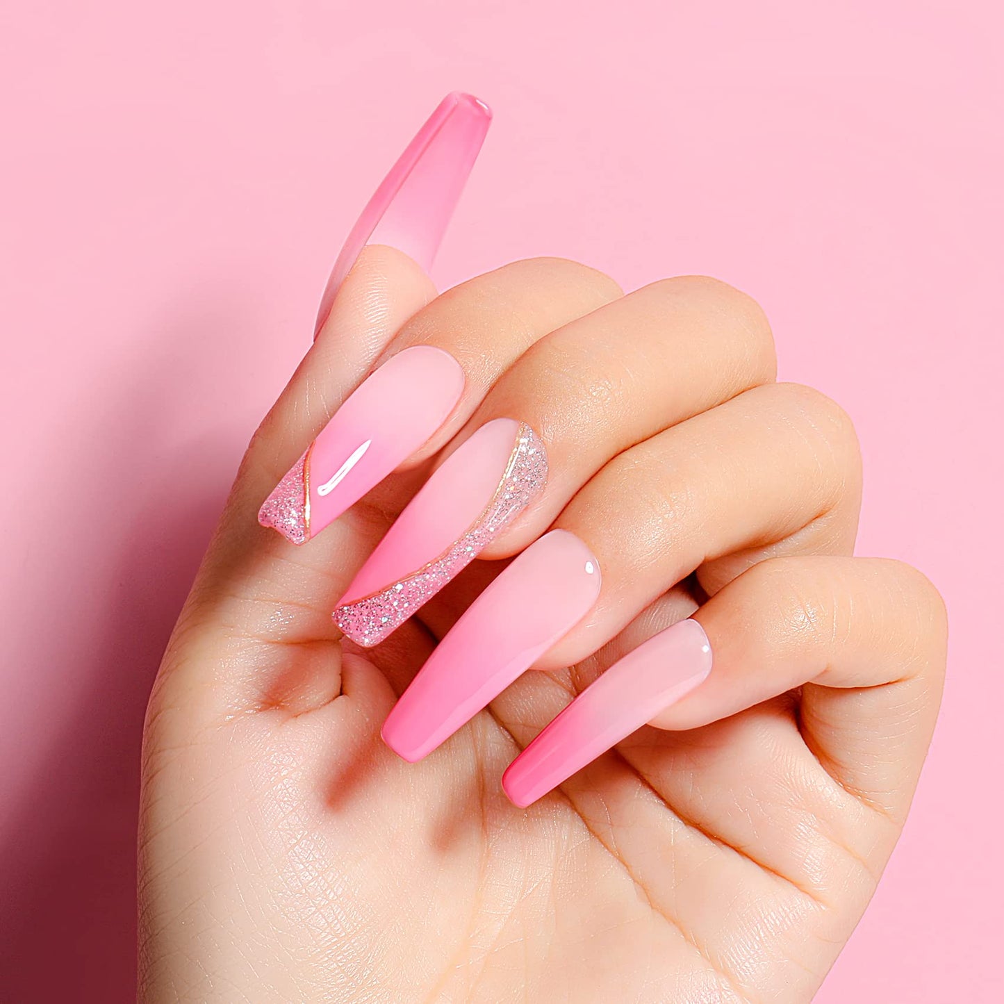 AIMEILI Soak Off U V LED Light Pink Gel Nail Polish - Pertty Pretty in Pink (009) 10ml