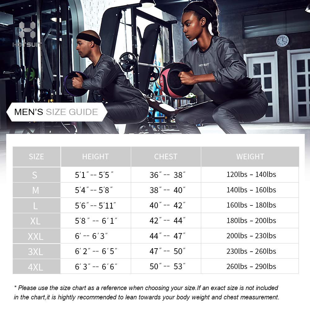 HOTSUIT Men's Sauna Suit Jacket Anti Rip Gym Workout Pullover Sauna Sweat Jacket, Grey, S