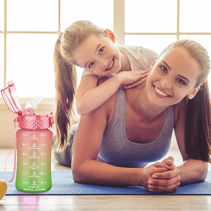 OLDLEY Kids Water Bottle for School, 12 oz, BPA-Free, Reusable, Leak-proof, Durable Tritan Plastic, One-handed Opening, Anti-dust Spout Cover, Sweet Orange
