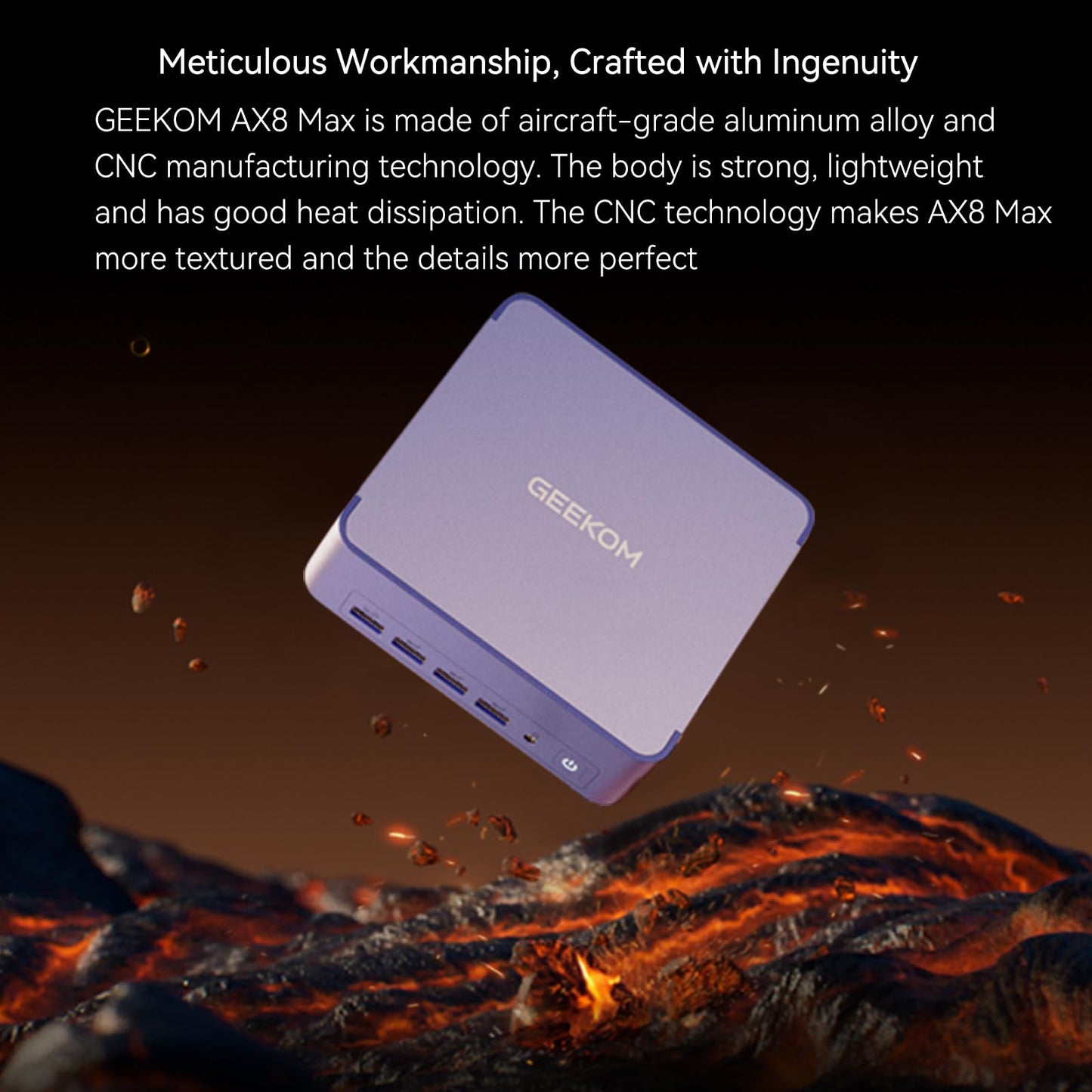 GEEKOM Mini PC AX8 Max, Dual 2.5G Lan AMD Ryzen 7 8745HS (Up to 4.9GHz, 3 Mode) Desktop Computers, Radeon 780M, 32GB DDR5 5600MHz RAM 1TB PCIe SSD, 2xUSB4/PD/WOL/8K 4 Display/Gaming/Business/Win11 Pro