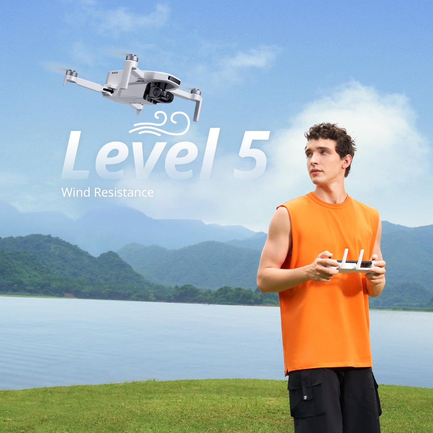 Potensic ATOM LT GPS Drone Under 249g, 2 Batteries 80 Mins, EIS 2.5K Camera, 4KM FPV Transmission, Brushless Motor, Auto Return, SurgeFly, Entry Level Foldable Drone for Adults Beginner, Expansion Kit