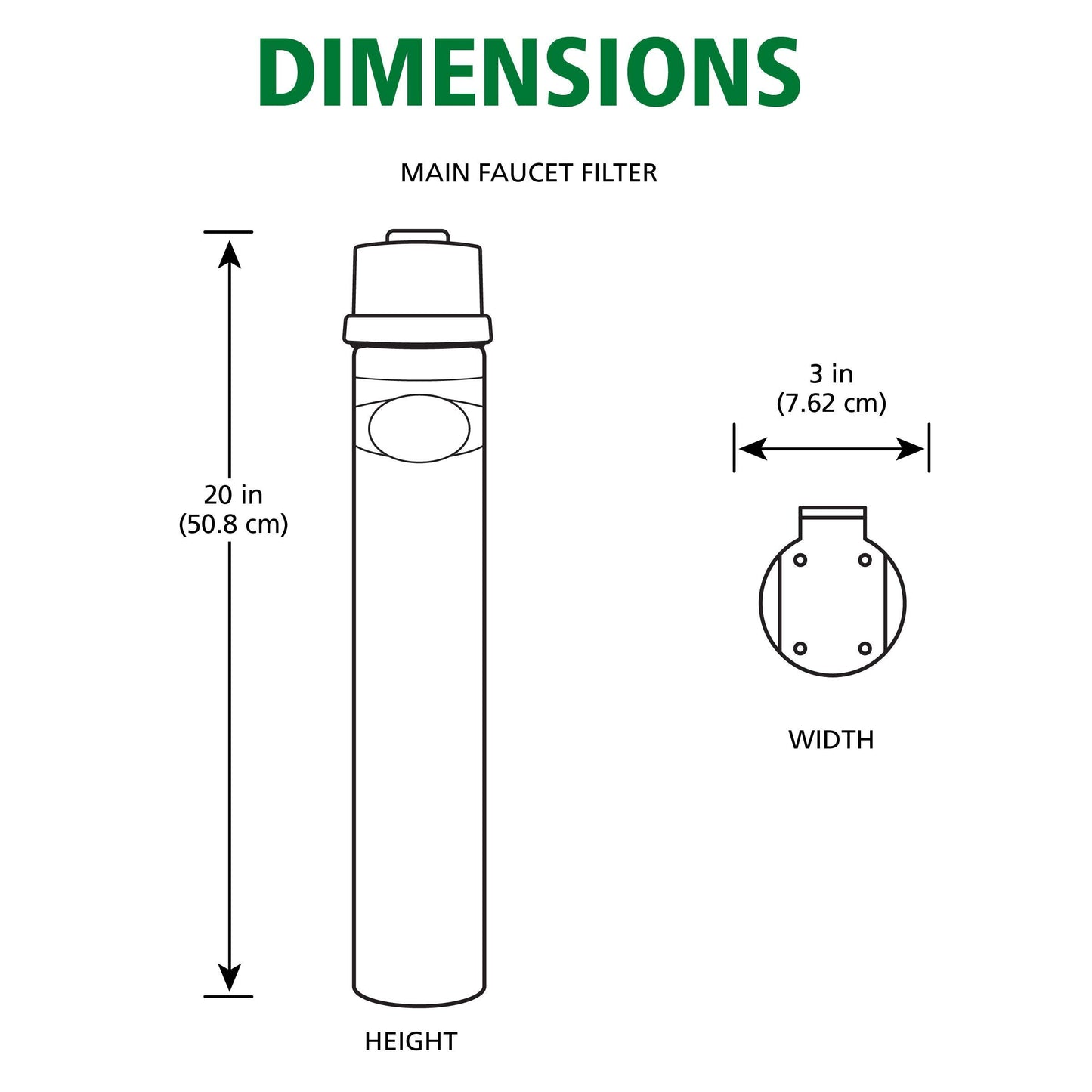 AO Smith Water Filter for Sink Faucet - Advanced Direct Connect Under Sink Water Filter System - Claryum Filtration Reduces 99% of 78 Harmful Contaminants - AO-MF-ADV