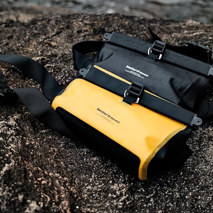 Waterproof Snorkeling Bag Waterproof Fanny Pack Waist Bag Canoe Kayaking Rafting Surfing Swimming Boating Paddle Board IPX8 (Yellow)