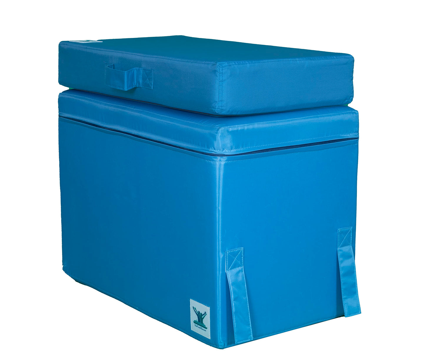 Pain Free At Sea Large Foam Block - Posture Therapy Equipment with Practical Straps & Water-Resistant Cover, Extra Strong Density, Alternative Chair, for Neck, Back, Hip, Knee & Ankle Pain, 18 Inches