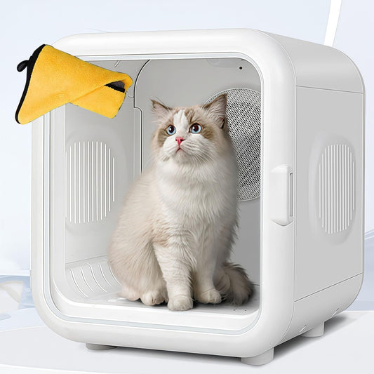 WENMEE Ultra-Quiet Pet Dryer Box for Dogs&Cats - Efficient Hair Dryer for Pet Grooming,Safe&Fast Drying