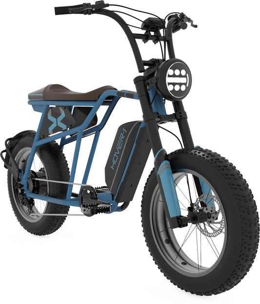 Hover-1 Pro Series Altai R500 Electric Bicycle with 28 mph Max Speed, 500W Motor, Average Range of 60 Miles and 20” Fat Tires Electric Bike for Adults & Teens
