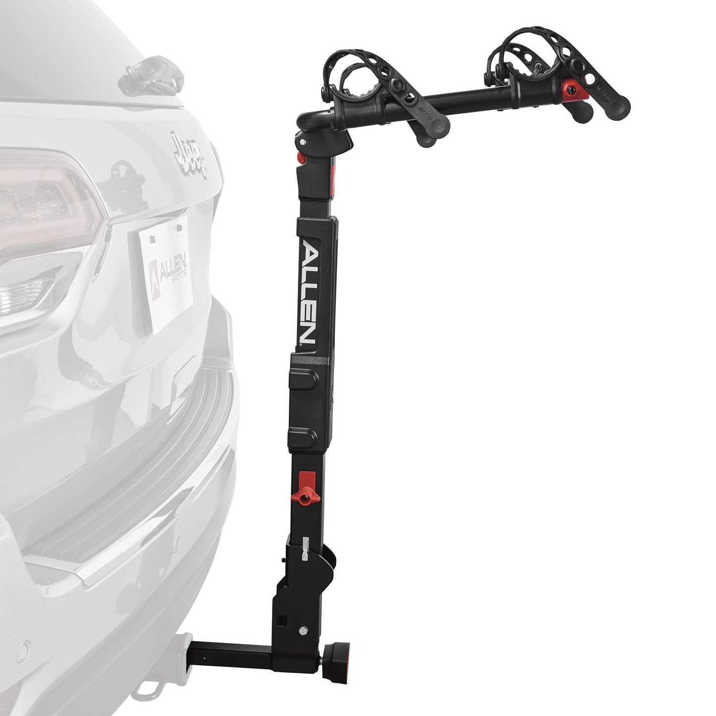 Allen Sports Premier Locking Quick Release 2-Bike Carrier for 2 in. & 1 4 in. Hitch, Model QR525 , Black
