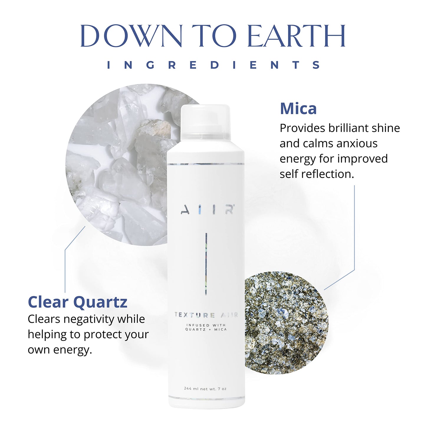 AIIR Styling Bundle, Texture Spray, Flexible Hold Hairspray, & Dry Texture Mousse, Volume & Light Hold For Thin Fine Hair, Soft Texture & Volume, Crystal Infused for Stronger, Healthier & Shinier Hair