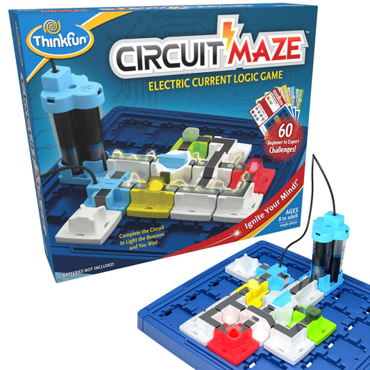 ThinkFun Circuit Maze Game - Brain-Boosting STEM Toy | Teaches Circuitry Through Engaging Gameplay | Toy of The Year Finalist | Ideal for Boys and Girls Age 8 and Up
