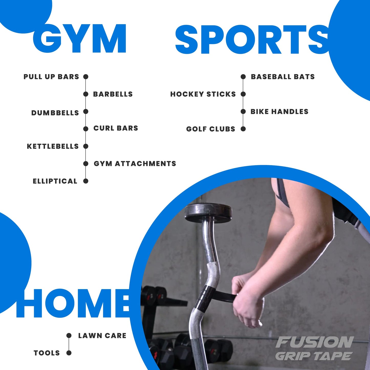 Core Prodigy Fusion Grip Tape - Silicone Rubber Wrap for Pull Up Bars, Barbells, Dumbbells, Sports and Gym Equipment, Weights and Tool Handles (36 Foot, White)