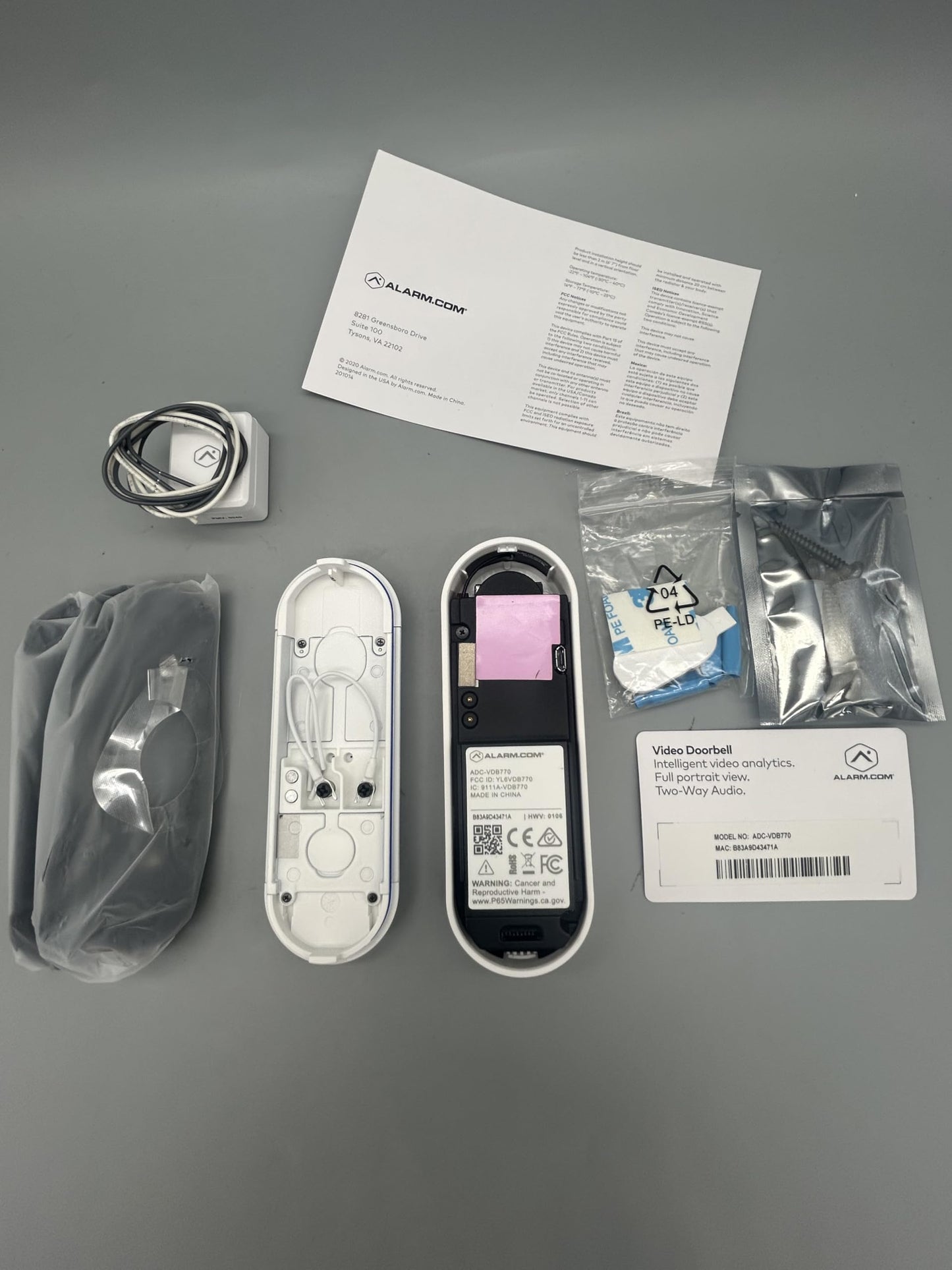 Alarm.Com ADC-VDB770 Video Doorbell by alarm.com Incorporated