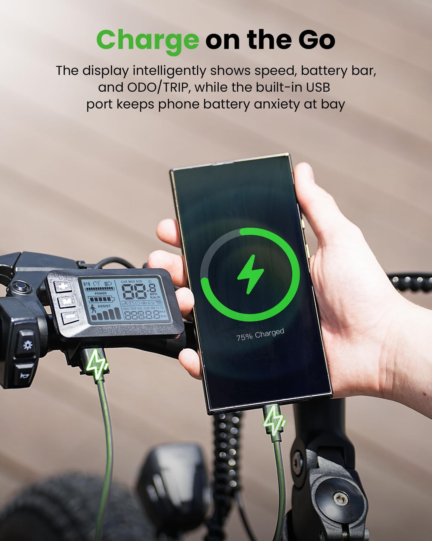 M10Pro Electric Bike for Adults 22Mph 1000W Peak Motor, 0-50° Adjustable Handlebar Mountain Ebike 375Wh Removable Battery 50 Miles Range 7 Speed Shift, 20x4.0 Fat Tire Adult Teenager Electric Bicycles