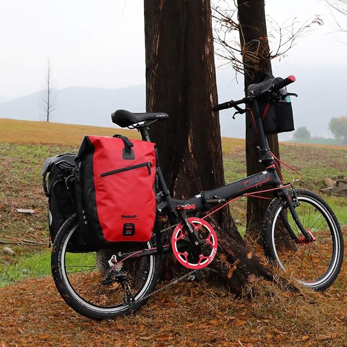 Rhinowalk Bike Bag Waterproof Bike Pannier Bag 27L,(for Bicycle Cargo Rack Saddle Bag Shoulder Bag Laptop Pannier Rack Bicycle Bag Professional Cycling Accessories)