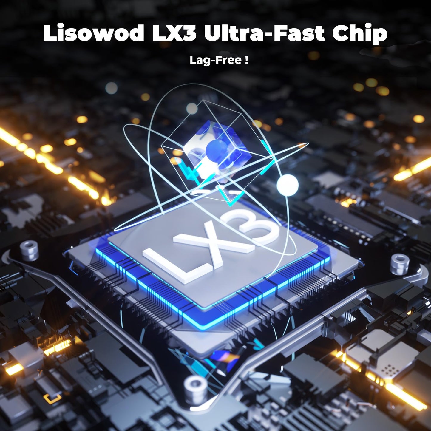 Projector with WiFi and Bluetooth, Mini-Projector: [For Netflix & AI Auto-Setup System & Live TV& 1000ANSI & 800+Built-inApps &Browser],Lisowod L03Pro 1080P Smart Portable-Outdoor-Movie Projector