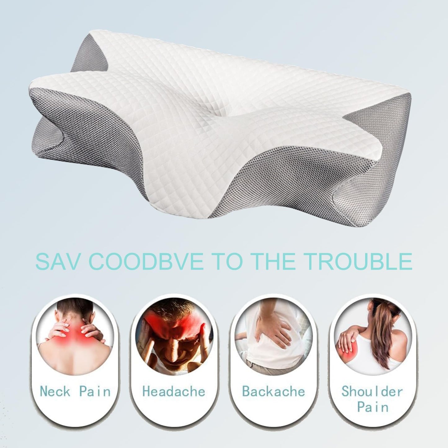Dreamers Relief Pillow, Orthinex Cervical Neck Pillow, Contour Memory Relief Pillow, Memory Foam Neck Pillows, Premium Ergonomic