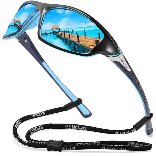 FAGUMA Sports Polarized Sunglasses For Men Cycling Driving Fishing 100% UV Protection