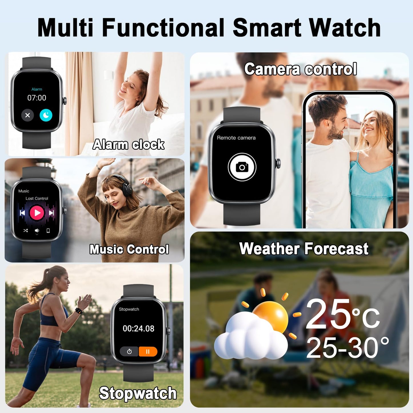 Smart Watch with AI ChatGPT built-in (Answer/Make Call), 1.91" Smartwatch for Men Women, 112+ Fitness Activity Tracker, Calories/Heart Rate/Sleep Monitor, IP68 Waterproof Step Counter for Android iOS