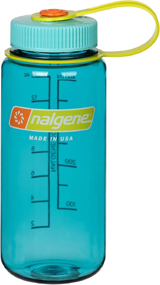 Nalgene Sustain Tritan BPA-Free Water Bottle Made with Material Derived from 50% Plastic Waste, 32 OZ, Wide Mouth