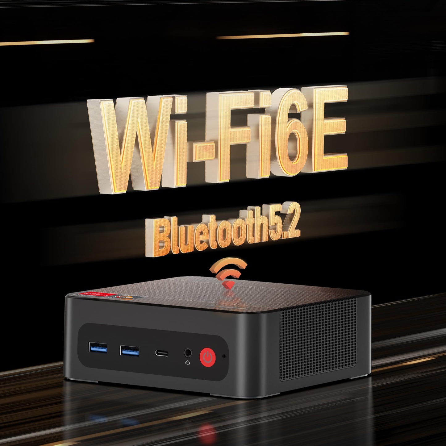 BOSGAME P4 Light Gaming Mini PC, Ryzen 7 5825U, 32GB RAM 1TB SSD, 11 Pro Triple 4K 60HZ Displays Desktop Computers, Support PS3 Emulator Micro PC, HDMI+DP+Type-C, WiFi 6E, BT5.2, Dual 2.5GbE LAN
