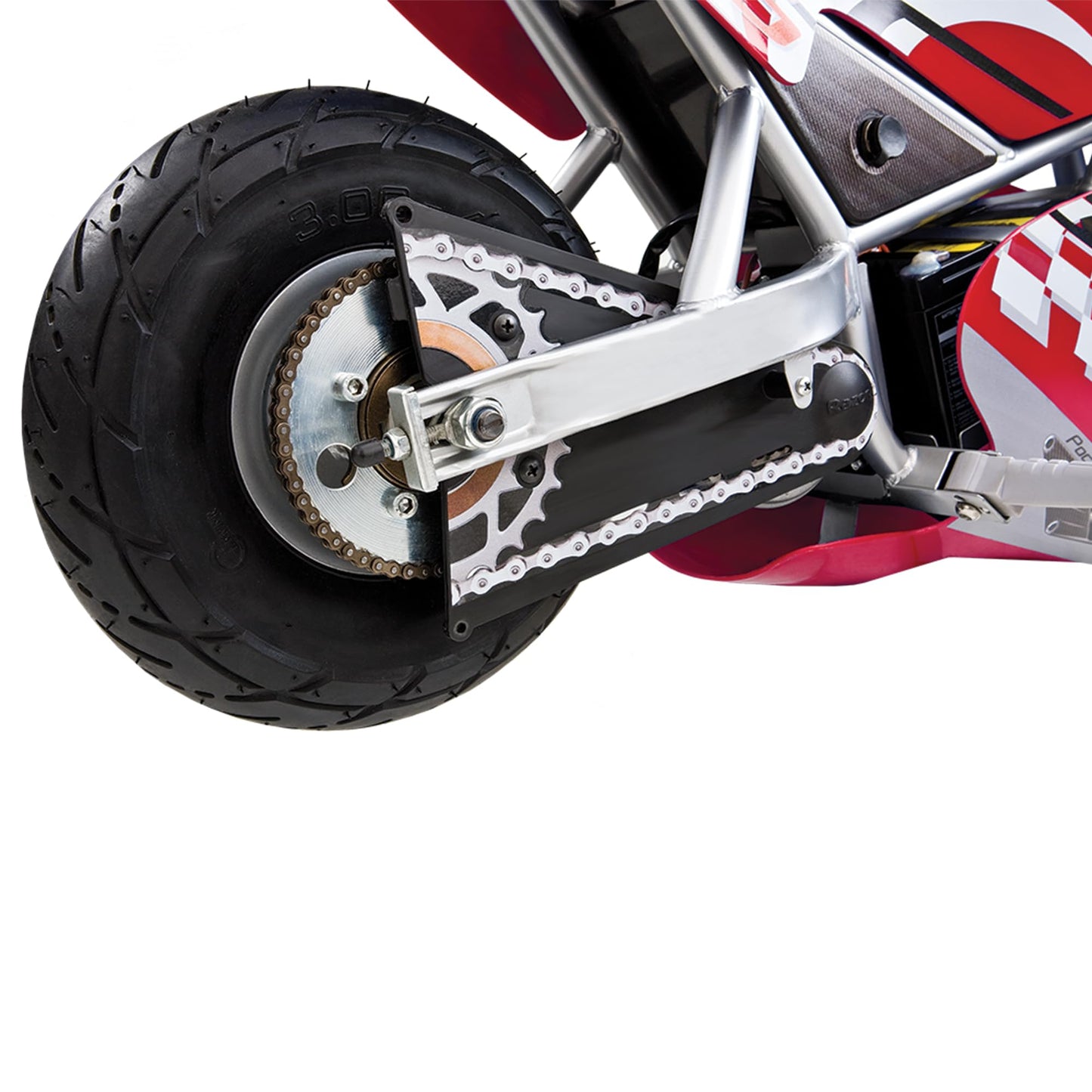 Razor 24V Mini Electric Bike, Single Speed Racing Motorcycle Pocket Rocket with 10 Inch Pneumatic Tires, Speeds up to 15 MPH, Ages 13 and Up, Red