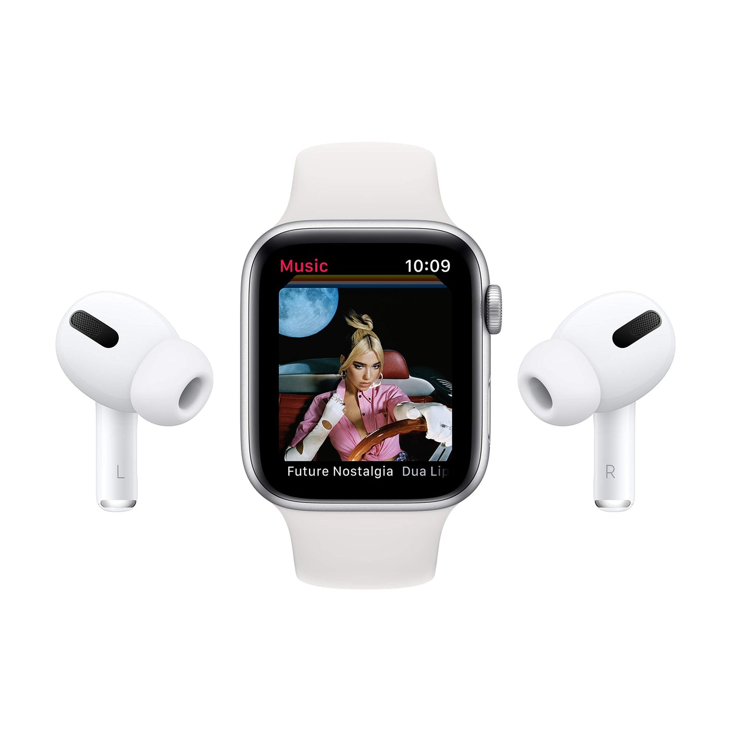 Apple Watch SE (GPS, 40mm) - Silver Aluminum Case with White Sport Band (Renewed)