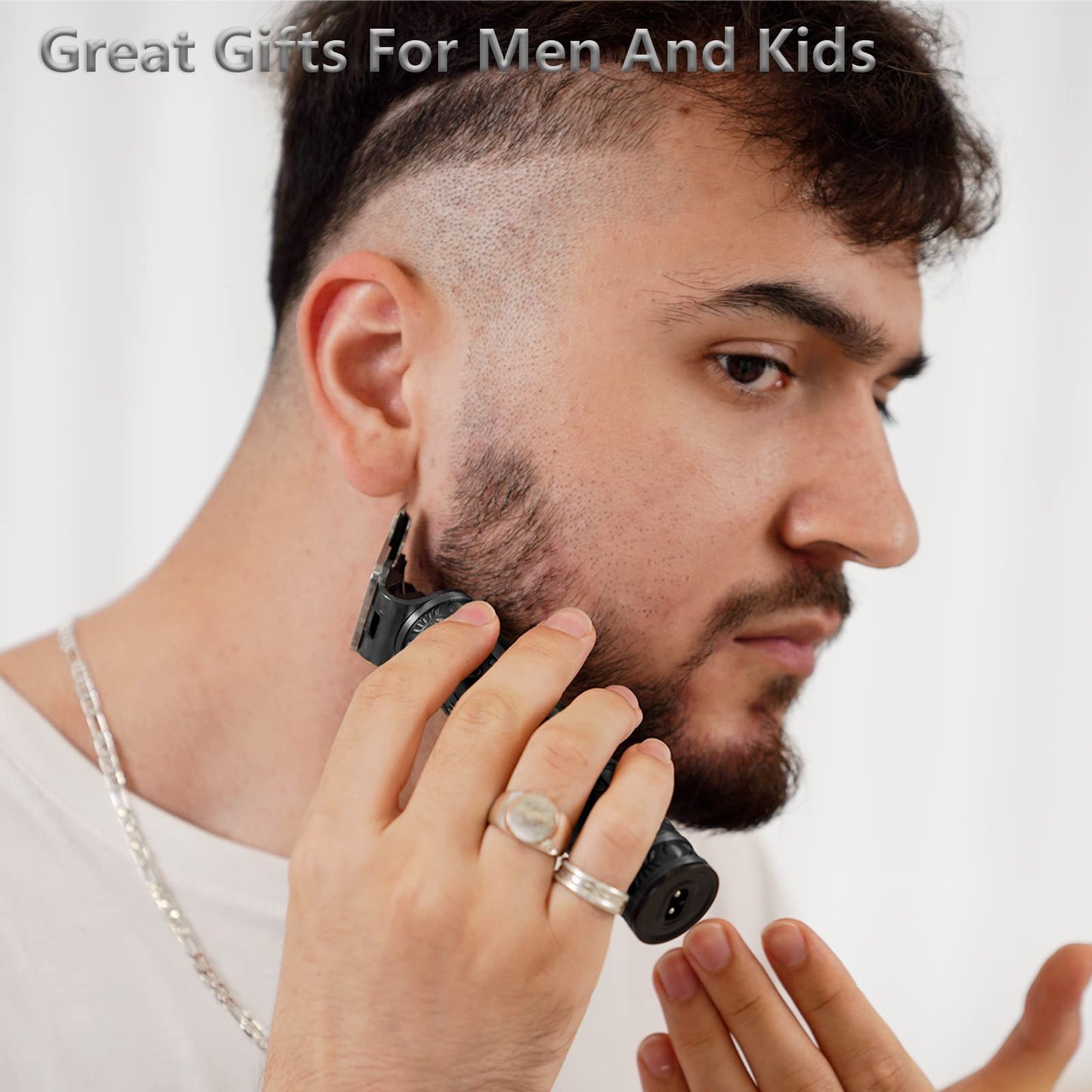AMULISS Pro T Outline Clippers Trimmer, Electric Pro Li Blade Grooming Cordless Rechargeable,Professional 0mm Baldheaded Zero Gapped Hair Clipper for Men