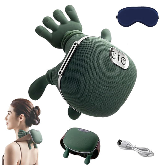 Airlandolists Hand Shoulder and Neck Massager, Airlandolists Neck and Shoulder Massager with Heat, Siaasoos Massage Master for Shoulders, Necks, Lower Abdominal, Compact and Lightweight