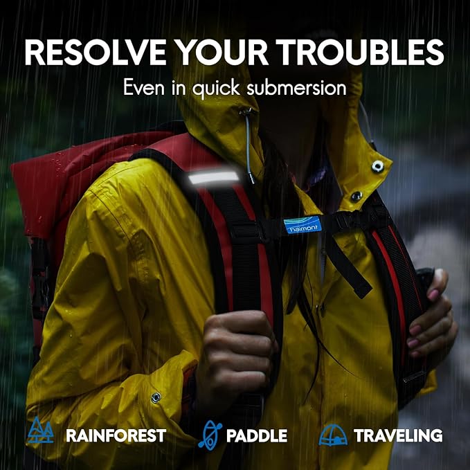 Haimont Waterproof Backpack Dry Bag Floating Roll Top Dry Sack Durable Backpack for Kayaking, Surfing, Rafting, Fishing, 30L