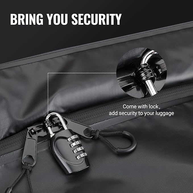 BougeRV Hitch Cargo Carrier Bag with Lock Waterproof Soft Shell 20 Cubic Feet (59" 24" 24") Cargo Bag for Hitch Carrier Include 8 Reinforced Straps for Truck Pickup RV All SUV with Hitch Cargo Basket