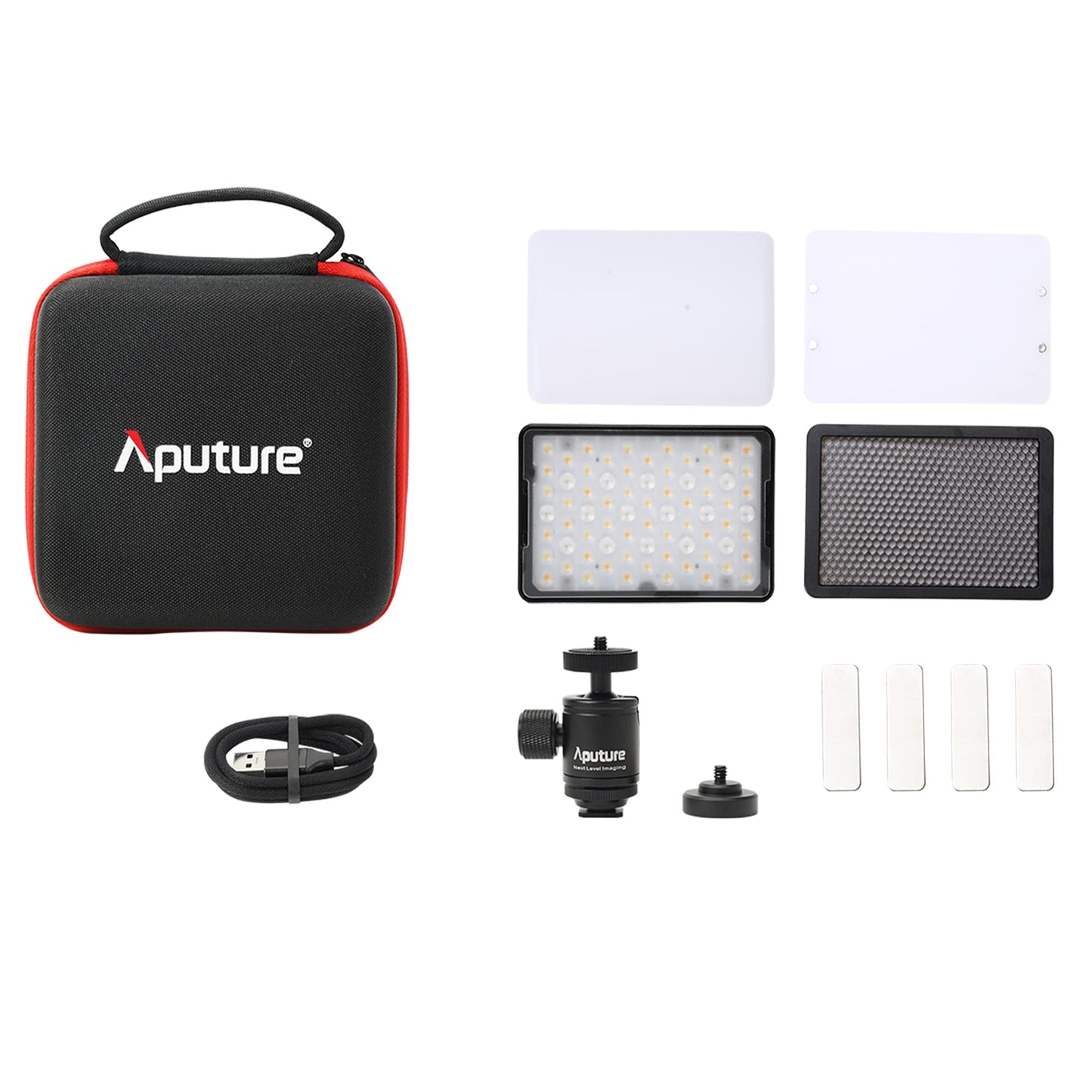 Aputure MC PRO On Camera Video Light,LED Camera Light Panel,2,000-10,000k,Magnet Adsorption Function,Dust and Waterproof,App Control for Vlogging, Photography, Video Conference,TikTok