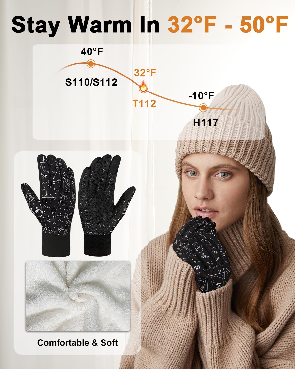 RIGWARL Outdoors Running Gloves with Touch Screen Men Women Cycling Gloves Motorcycle Gloves for Driving Hiking Mountain Bike